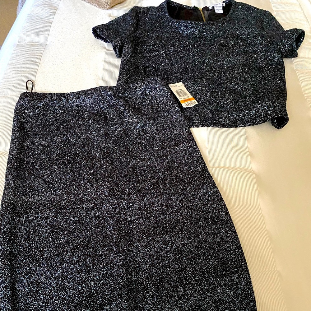 Crop top with matching maxi skirt